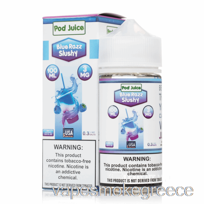 Vape Greece Blue Razz Slushy - χυμός λοβού - 100ml 3mg